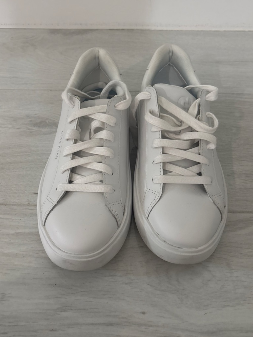 Cole Haan White Leather Women's Sneakers - Clean Low-Top